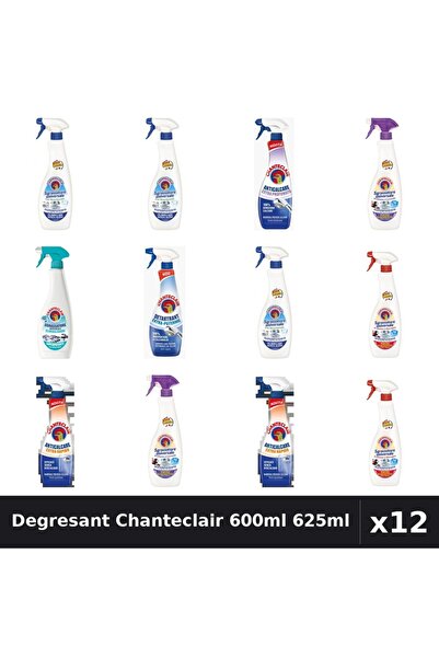 Chanteclair Set 12 Degresant Universal 600ml-625ml - 7 Arome, Anticalcar, Det...