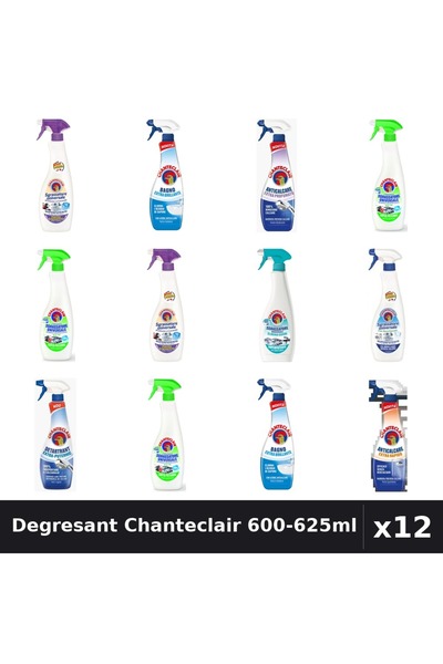 Chanteclair Set 12 Degresant Universal 600-625ml - Lavanda, Lămâie, Anticalca...