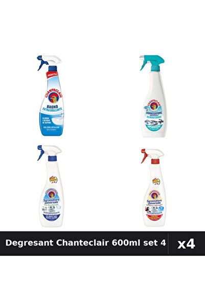 Chanteclair Set 4 Degresant Universal 600ml-625ml - Anti-Miros, Bicarbonat, M...