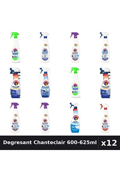 Chanteclair Set 12 Degresant Universal 600-625ml - 8 Arome, Anticalcar, Detar...