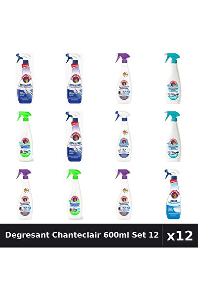 Chanteclair Set 12 Degresant Universal 600-625ml - 7 Arome, Anticalcar, Lavanda