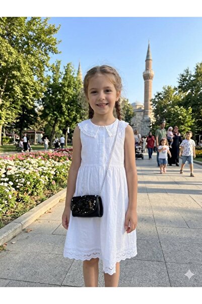 İYİGÜN Siyah Pullu Kız Çocuk Abiye Omuz Çantası