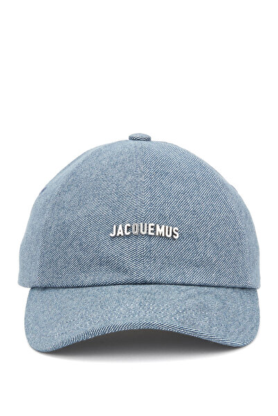 JACQUEMUS Mavi Logolu Erkek Şapka