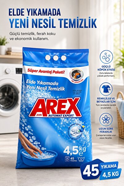 AREX ELDE YIKAMA TOZ DETERJAN 4.5 KG