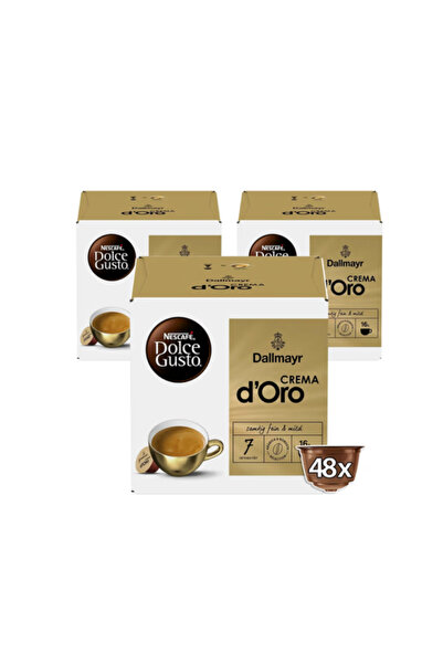 Dallmayr 48 Capsule Crema D’Oro - Compatibil Nescafe Dolce Gusto - 3x16 Capsule