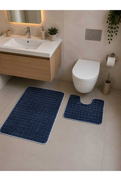 Savana Non-Slip Base Plush Bath Mat Set of 2 60*50 - 60*90