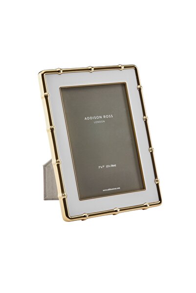 Addison Ross 5x7 Gold Bamboo White