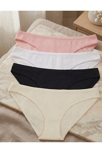 NACAR STORE Women's 4-Piece Comfortable Bikini Panties