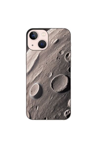 OEM Husa compatibila cu Apple iPhone 13 Mini Silicon Gel Tpu Model Moon Surface