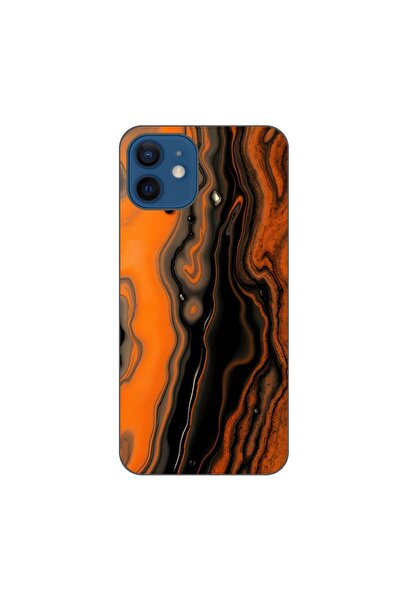 OEM Husa compatibila cu Apple iPhone 12 Silicon Gel Tpu Model Metallic Lava F...