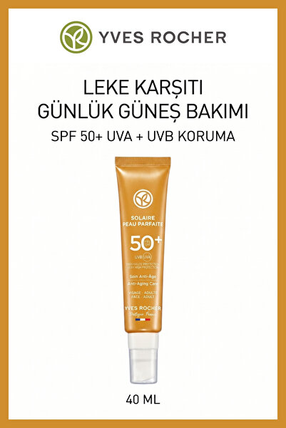 Yves Rocher SPF 50+ Yaşlanma Karşıtı Yüz Güneş Kremi 40 ml UVA UVB Koruyucu L...