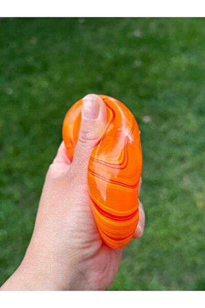 Needoh cub squishy antistres 5 cm, ORANGE CU STRIATII, CU REVENIRE LENTA