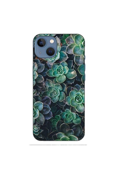 OEM Case compatible with Apple iPhone 13 Silicone Gel Tpu Rock Flowers Pattern