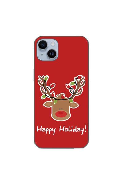 OEM Husa compatibila cu Apple iPhone 14 Plus Silicon Gel Tpu Model Craciun Re...