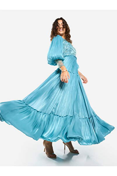 House of Moda By Styli Embellished Tiered Maxi Dress