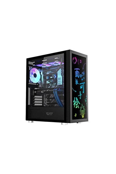 Dark refurbished Computer case Darkflash DK210 Graffiti, black, INN-DK210