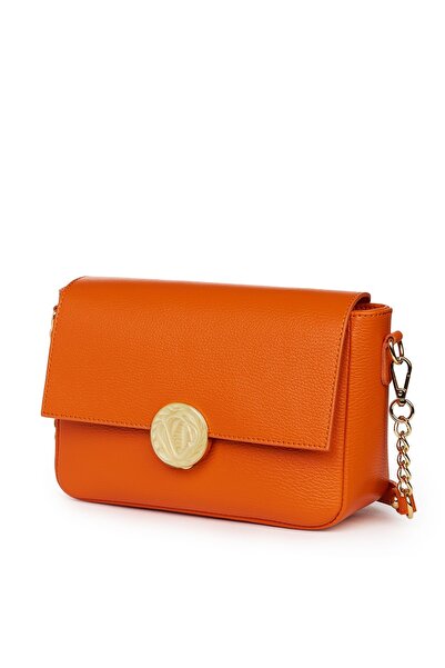 myOwn Teona orange leather women's handbag