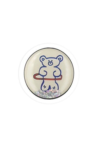 Sonique Pop Holder Liquid Cartoon Beige Bear