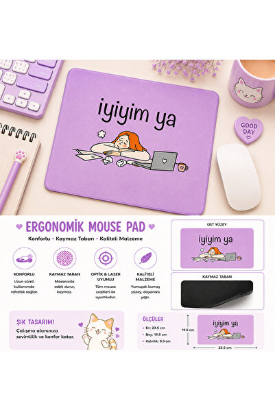 modesign IYIM YA EGLENCELI MAUSE PAD OFIS EV KULLANIMI 19X23