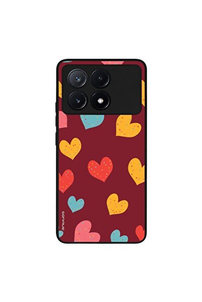 Sonique Θήκη Heart Series για Xiaomi Poco X6 Pro 5G Μπορντώ