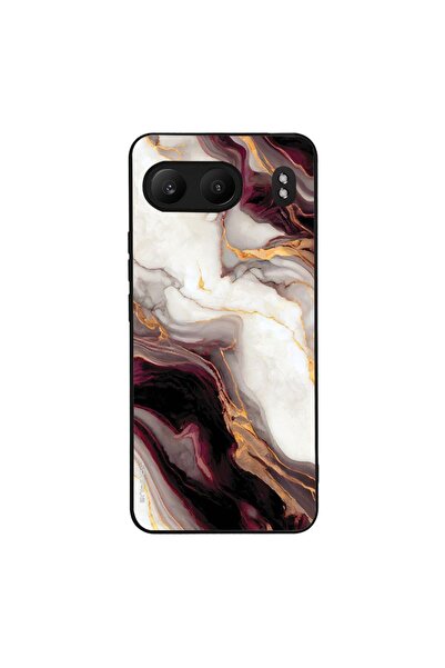 Sonique Θήκη Marble Series για OnePlus Nord 4 5G Μπορντώ