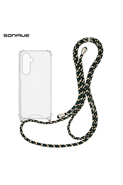 Sonique Θήκη Σιλικόνης με Κορδόνι Armor Clear Samsung Galaxy S25 Plus Rainbow...