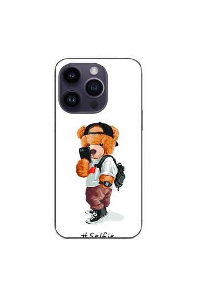 OEM Husa compatibila cu Apple iPhone 15 Pro Silicon Gel Tpu Model Bear Teddy ...
