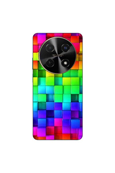 OEM Θήκη συμβατή με Huawei Nova 12i Σιλικόνης Gel TPU με σχέδιο Πολύχρωμα Κύβοι