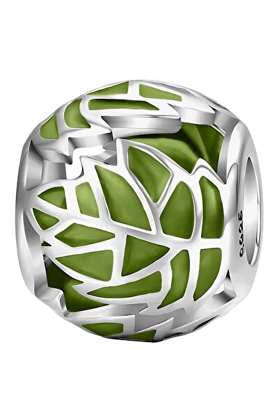 Larezo pandantiv, element decorativ, Model Frunze Verzi De Monstera Email, Di...