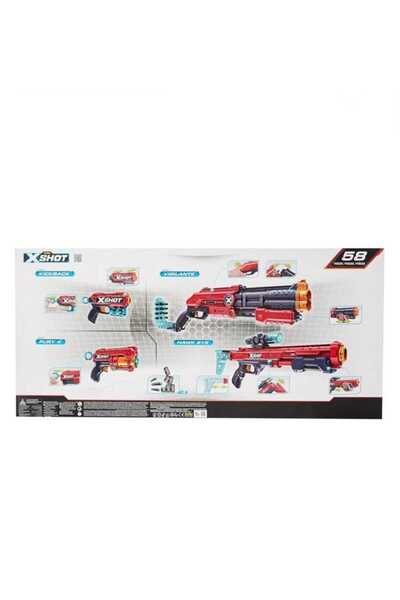 X-Shot Σετ εκτοξευτήρα Ultimate Shootout Άνω-Κάτω και 48 βλήματα, Πλαστικό, Ε...