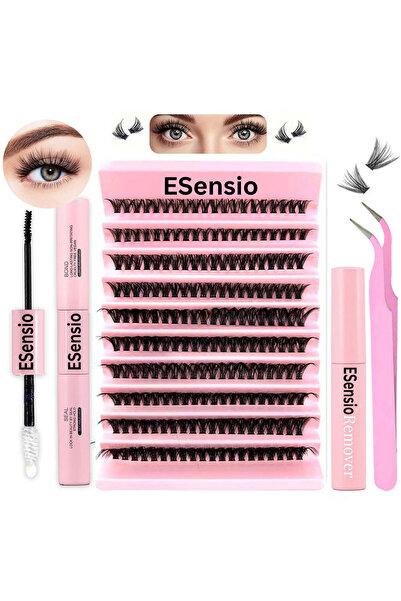 ESensio Set gene false 200D50, 50D, 200 gene, reutilizabile cu aplicator, diz...