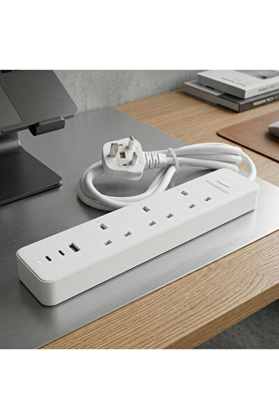 Proove Primo Plus 2000W Power Strip 5m Heavy-Duty Extension Cable 2.1A USB Po...