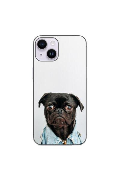 OEM Husa compatibila cu Apple iPhone 15 Silicon Gel Tpu Model Pug Fashion