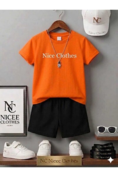 NC Nicee Clothes ΚΑΛΟΚΑΙΡΙΝΟ ΠΑΙΔΙΚΟ ΜΠΛΟΥΖΑΚΙ ΚΑΙ ΣΟΡΤΣ UNISEX (ΛΕΥΚΟ ΕΚΤΥΠΩ...