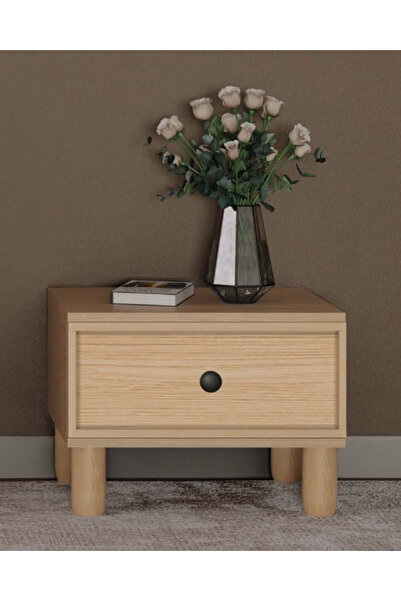 miracool Meşe Çekmeceli Komodin / Komple MDF