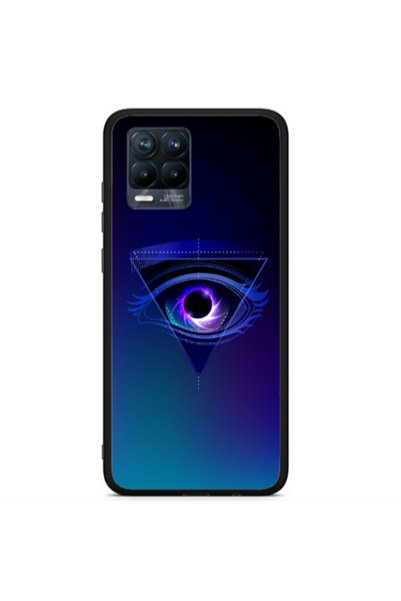 Other Realme 8 i Triangular blue eye Black Glossy Θήκη
