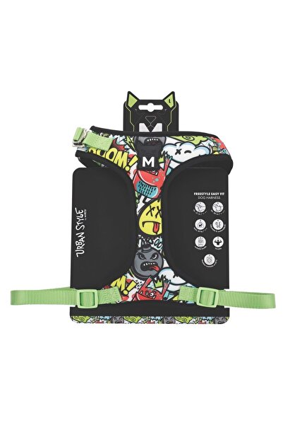 M-PETS URBAN STYLE MULTİCOLOR EASY FİT KÖPEK GÖĞÜS TASMASI (L)