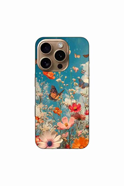 OEM Husa compatibila cu Apple iPhone 16 Pro Silicon Gel Tpu Model Flori si Fl...