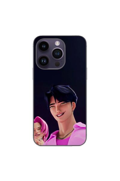 OEM Husa compatibila cu Apple iPhone 15 Pro Silicon Gel Tpu Model KPop Demon ...
