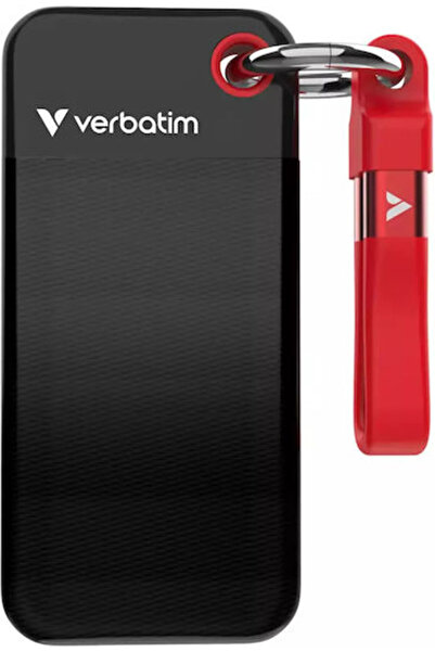 Verbatim Εξωτερικός SSD M.2 2TB USB-A 3.2 Τσέπης Μαύρο / Κόκκινο