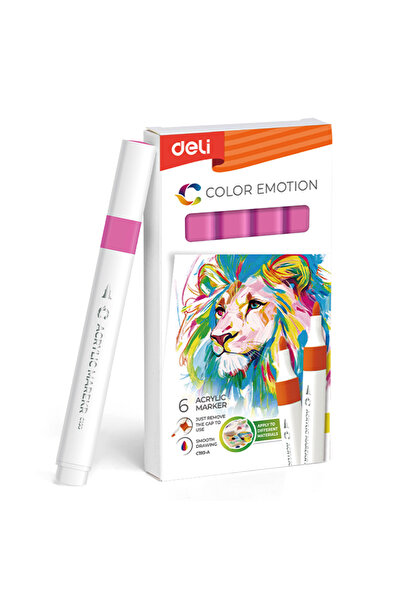 Deli Marker acrilic roz aprins Color Emotion