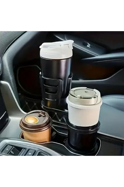 Roichil ®   Vehicle 360 Degree Rotating 2-Piece Cup Holder Opened Adjustable Cup Holder Apparatus