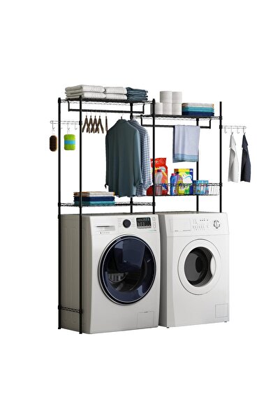 Garvee Laundry Room Organization, Over The Washer and Dryer Storage Shelf, Cl...