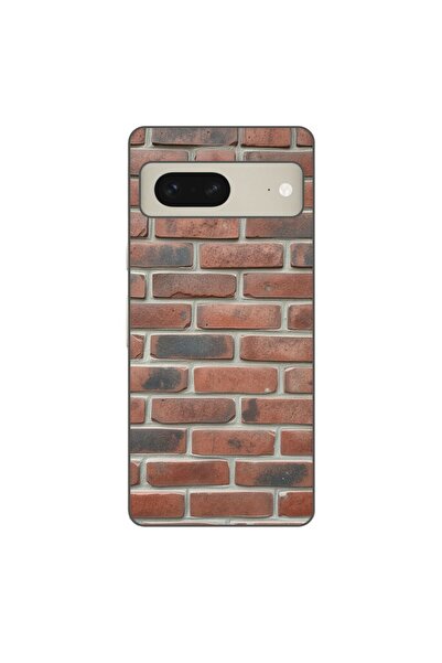 OEM Husa compatibila cu Google Pixel 7 Silicon Gel Tpu Model Brick Wall