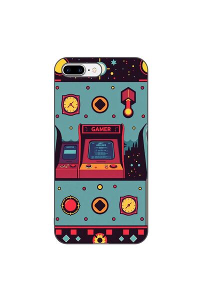 OEM Husa compatibila cu Apple iPhone 7 Plus, 8 Plus Silicon Gel Tpu Model Gam...