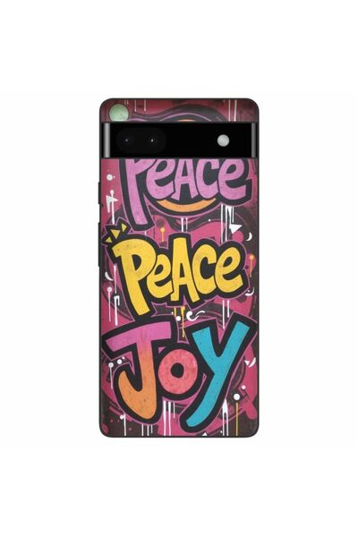 OEM Husa compatibila cu Google Pixel 6A Silicon Gel Tpu Model Peace and Joy G...