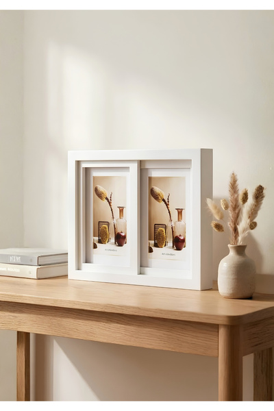 HOMİNG Story Modern Photo Frame 25X19 cm (2 10X15 cm Photos Are Used.)