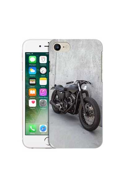 OEM Калъф, съвместим с Apple iPhone 7, силиконов гел TPU, с винтидж мотив на ...
