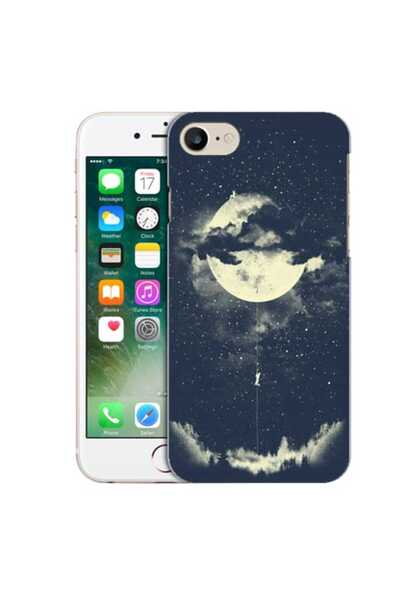 OEM Husa compatibila cu Apple iPhone 7 Silicon Gel Tpu Model Moon Climbing