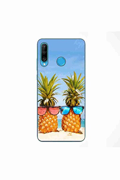 OEM Θήκη συμβατή με Huawei P30 Lite από σιλικόνη gel TPU, σχέδιο Παραλία Αναν...